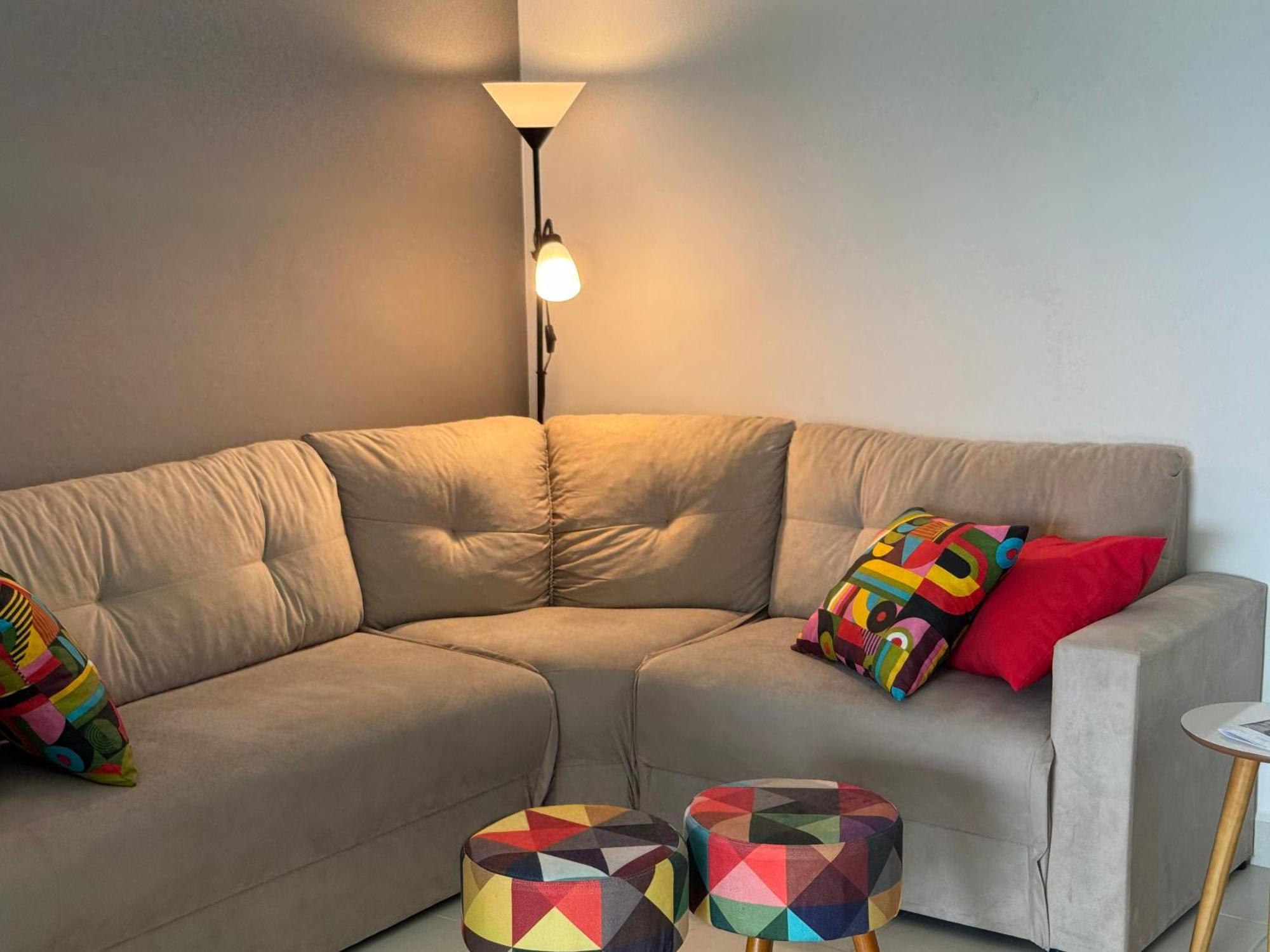 Apartamento Vista Para O Mar E Pe Na Areia Guaruja Luaran gambar
